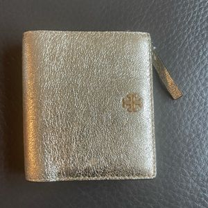 Gold Tory Burch wallet